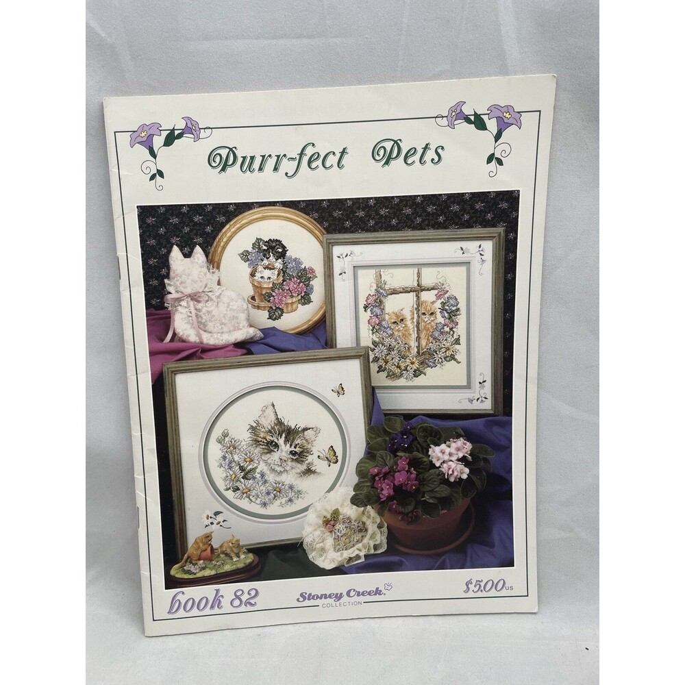 Cross Stitch Stoney Creek Purr-fect Pets Cats Kittens Book 82 Pattern
